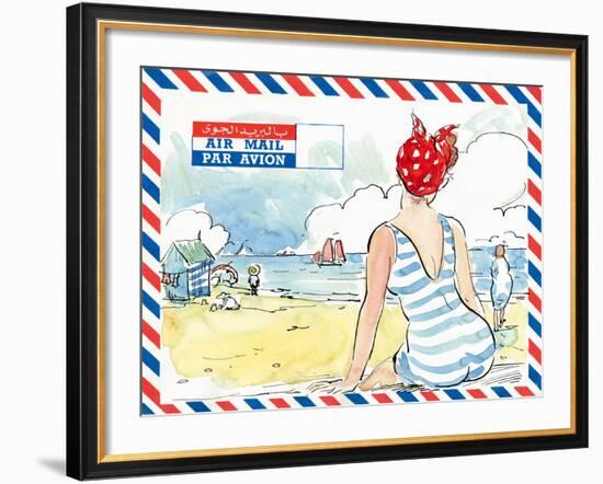 Par Avion I-Claire Fletcher-Framed Giclee Print