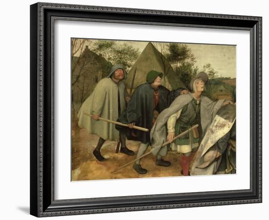 Parable of the Blind, Detail of Three Blind Men, 1568-Pieter Bruegel the Elder-Framed Giclee Print