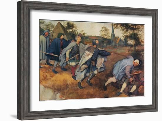 Parable of the Blind Leading the Blind, 1568-Pieter Bruegel the Elder-Framed Giclee Print