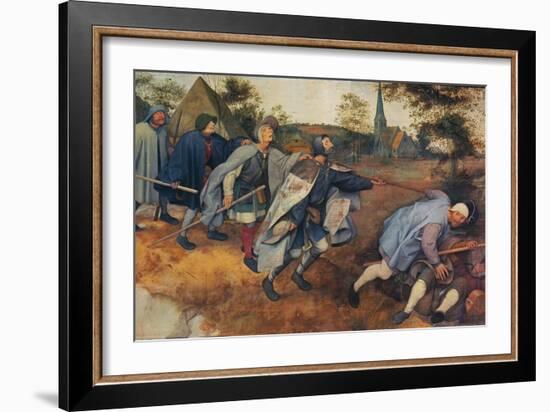 Parable of the Blind Leading the Blind, 1568-Pieter Bruegel the Elder-Framed Giclee Print