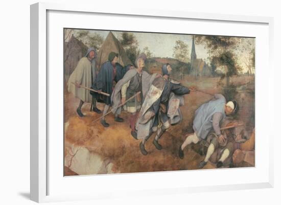 Parable of the Blind-Pieter Bruegel the Elder-Framed Art Print