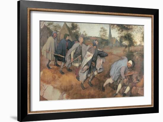 Parable of the Blind-Pieter Bruegel the Elder-Framed Art Print