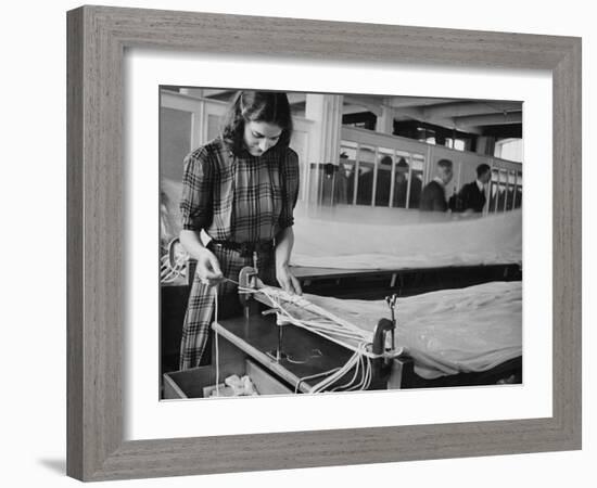 Parachute Factory WWII-Robert Hunt-Framed Photographic Print