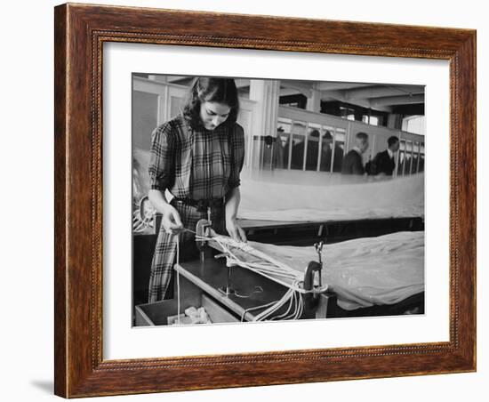 Parachute Factory WWII-Robert Hunt-Framed Photographic Print