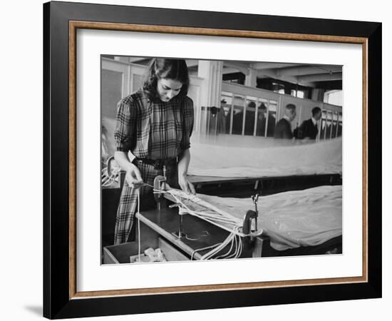 Parachute Factory WWII-Robert Hunt-Framed Photographic Print