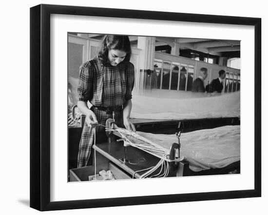 Parachute Factory WWII-Robert Hunt-Framed Photographic Print