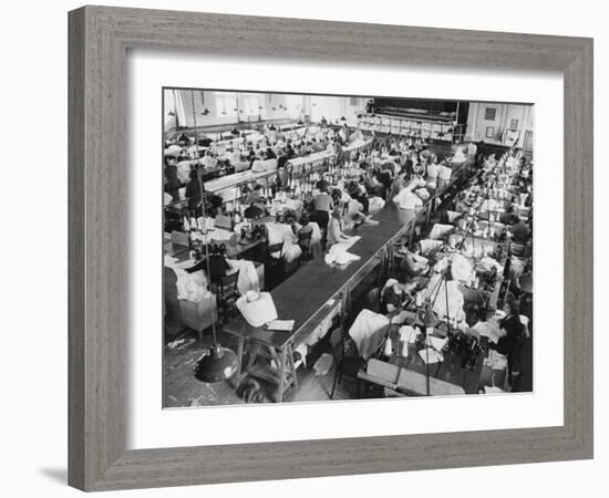 Parachute Factory WWII-Robert Hunt-Framed Photographic Print