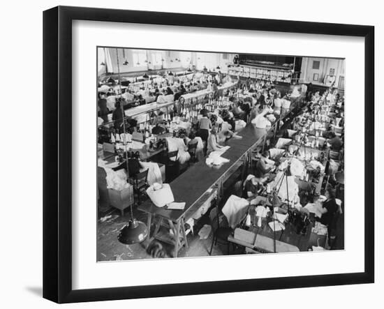 Parachute Factory WWII-Robert Hunt-Framed Photographic Print