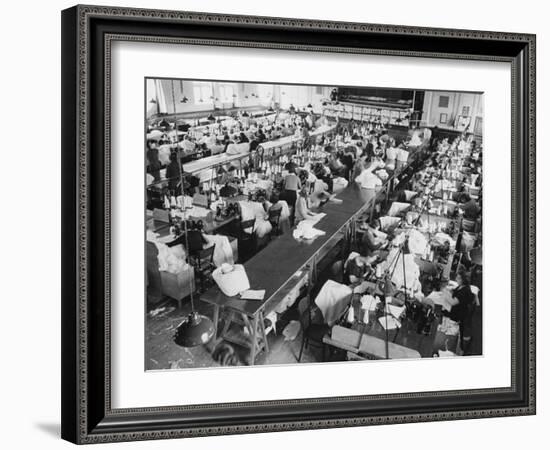 Parachute Factory WWII-Robert Hunt-Framed Photographic Print