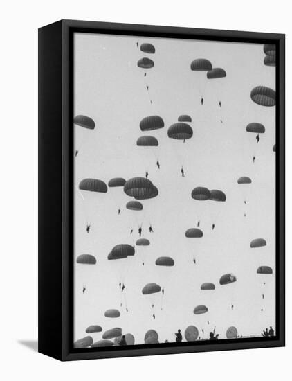 Parachute Jump at Place-Ralph Morse-Framed Premier Image Canvas