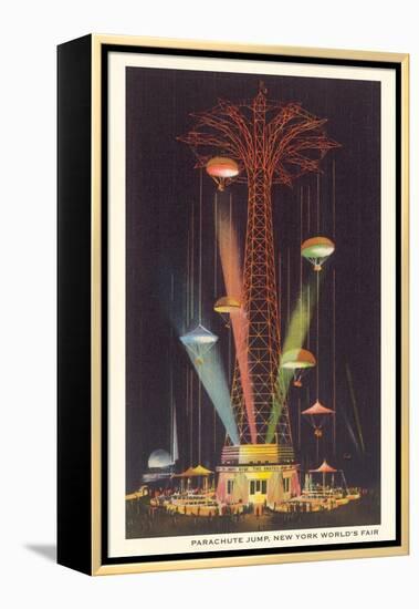 Parachute Jump, New York World's Fair-null-Framed Stretched Canvas