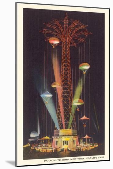 Parachute Jump, New York World's Fair-null-Mounted Art Print