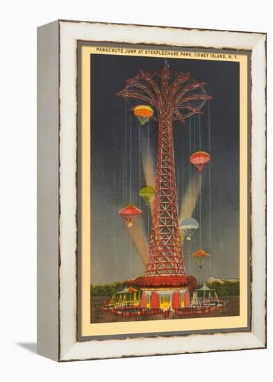 Parachute Jump Ride, Coney Island, New York City-null-Framed Stretched Canvas