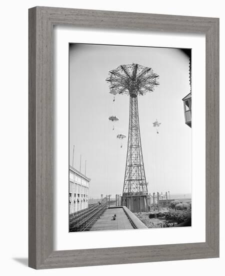 Parachute Ride at Coney Island-null-Framed Photographic Print