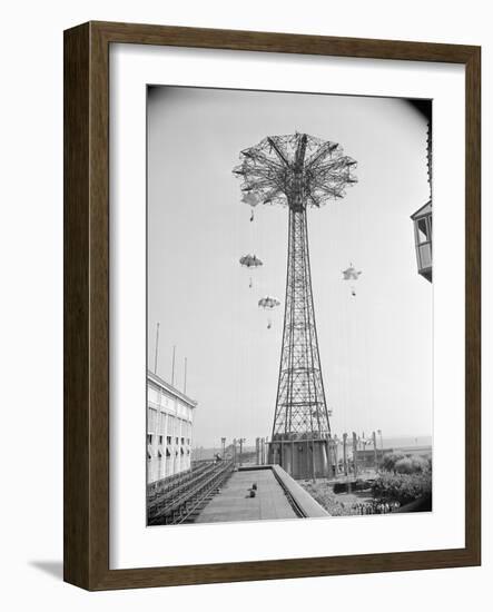 Parachute Ride at Coney Island-null-Framed Photographic Print