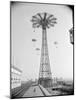 Parachute Ride at Coney Island-null-Mounted Photographic Print