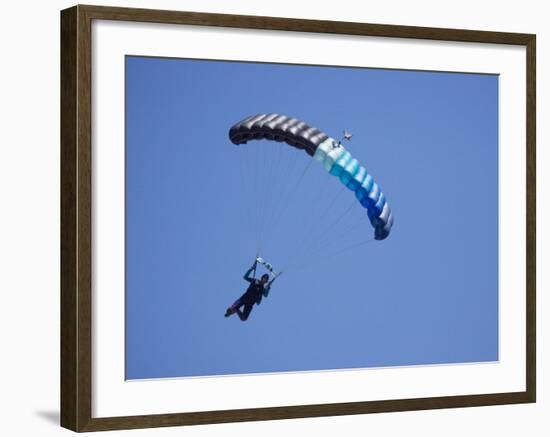 Parachuter, Omarama, North Otago, South Island, New Zealand-David Wall-Framed Photographic Print