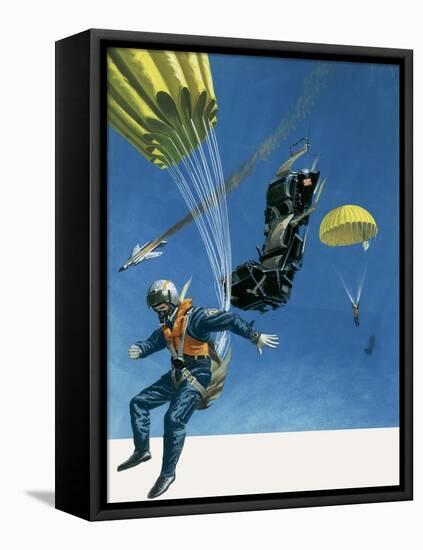 Parachutes and Ejector Seats-Wilf Hardy-Framed Premier Image Canvas