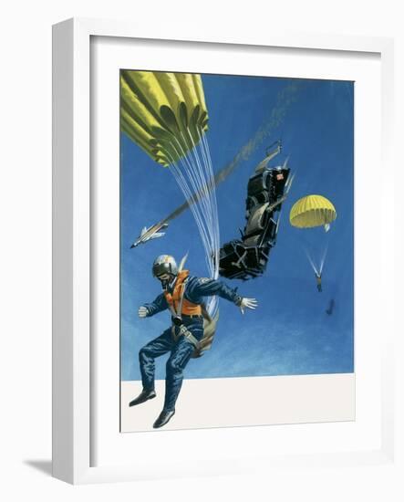 Parachutes and Ejector Seats-Wilf Hardy-Framed Giclee Print