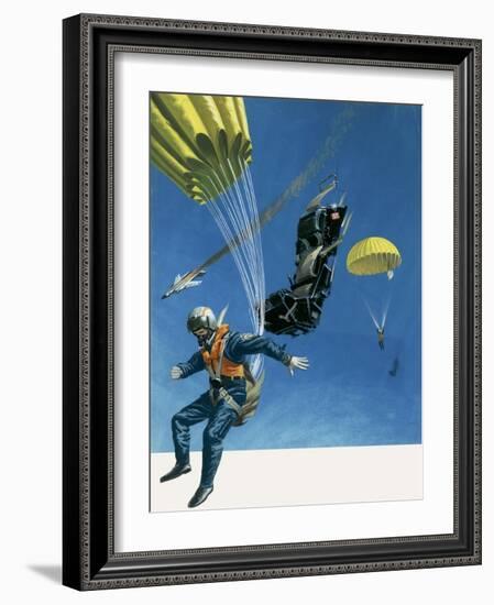 Parachutes and Ejector Seats-Wilf Hardy-Framed Giclee Print