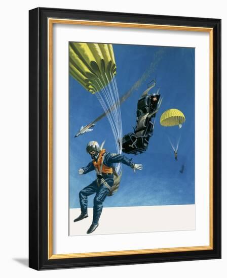 Parachutes and Ejector Seats-Wilf Hardy-Framed Giclee Print