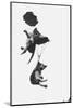 Parachuting Kittens-null-Mounted Photographic Print
