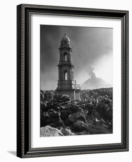 Paracutin Volcano Erupting-Frank Scherschel-Framed Photographic Print