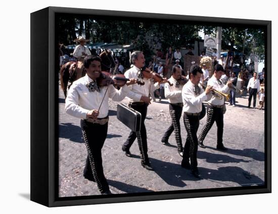 Parade along Main Street, City Center, Puerto Vallarta, Mexico-Terry Eggers-Framed Premier Image Canvas