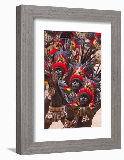 Parade at Dinagyang Festival, City of Iloilo, Philippines-Keren Su-Framed Photographic Print