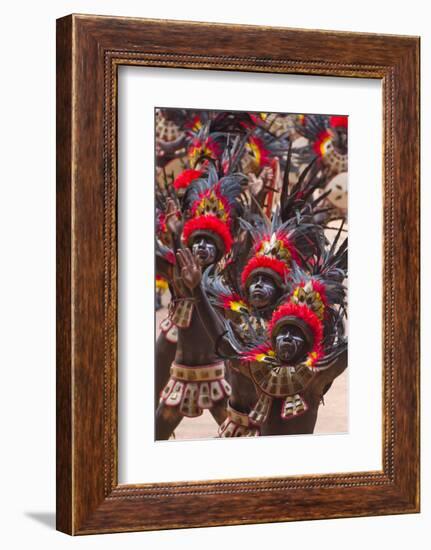 Parade at Dinagyang Festival, City of Iloilo, Philippines-Keren Su-Framed Photographic Print