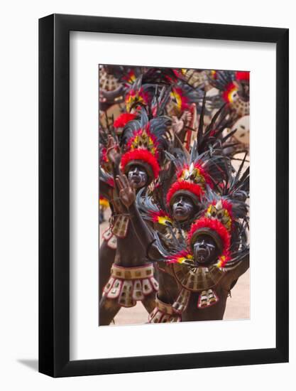 Parade at Dinagyang Festival, City of Iloilo, Philippines-Keren Su-Framed Photographic Print