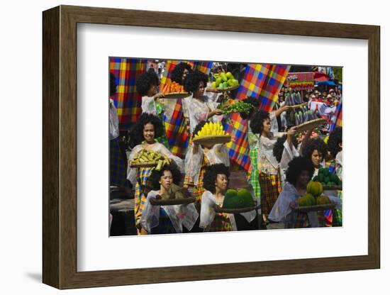 Parade at Dinagyang Festival, City of Iloilo, Philippines-Keren Su-Framed Photographic Print