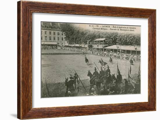 Parade at the Cavalry School in Saumur. Postcard Sent in 1913-French Photographer-Framed Giclee Print