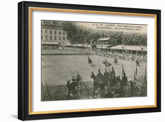 Parade at the Cavalry School in Saumur. Postcard Sent in 1913-French Photographer-Framed Giclee Print