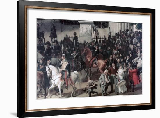 Parade at the Opera Place, Berlin, (Detail), C1817-1857-Franz Kruger-Framed Giclee Print