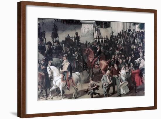 Parade at the Opera Place, Berlin, (Detail), C1817-1857-Franz Kruger-Framed Giclee Print