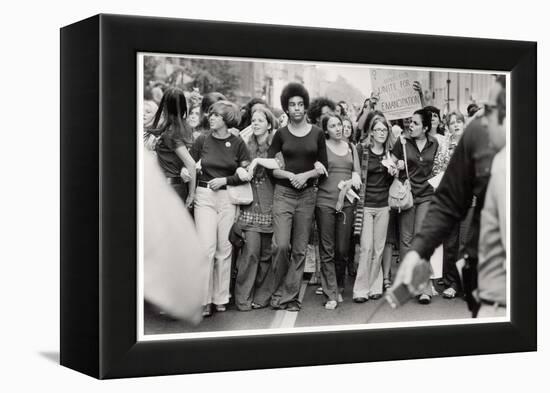 Parade Down Fifth Avenue on the 50th Anniversary of the Passage of the 19th Amendment-John Olson-Framed Premier Image Canvas