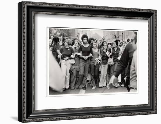 Parade Down Fifth Avenue on the 50th Anniversary of the Passage of the 19th Amendment-John Olson-Framed Photographic Print