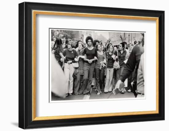 Parade Down Fifth Avenue on the 50th Anniversary of the Passage of the 19th Amendment-John Olson-Framed Photographic Print