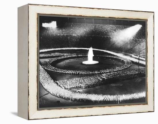 Parade in the Olympic Stadium During the 1936 Berlin Olympics in Germany-Robert Hunt-Framed Premier Image Canvas