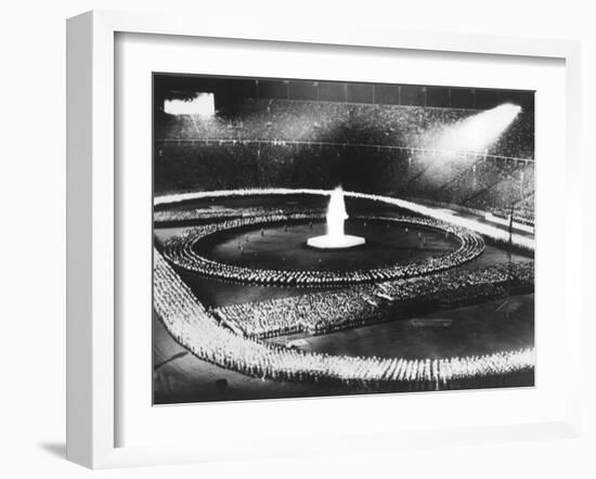 Parade in the Olympic Stadium During the 1936 Berlin Olympics in Germany-Robert Hunt-Framed Photographic Print