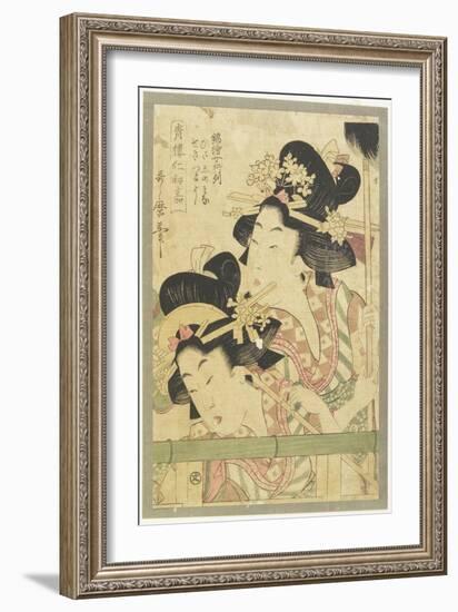 Parade of Courtesans, 1781-1806-Kitagawa Utamaro-Framed Giclee Print