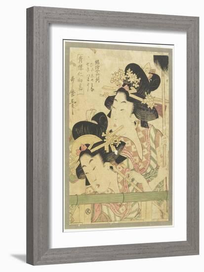 Parade of Courtesans, 1781-1806-Kitagawa Utamaro-Framed Giclee Print