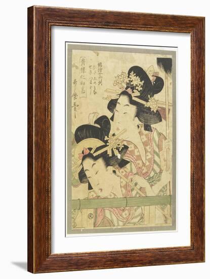 Parade of Courtesans, 1781-1806-Kitagawa Utamaro-Framed Giclee Print