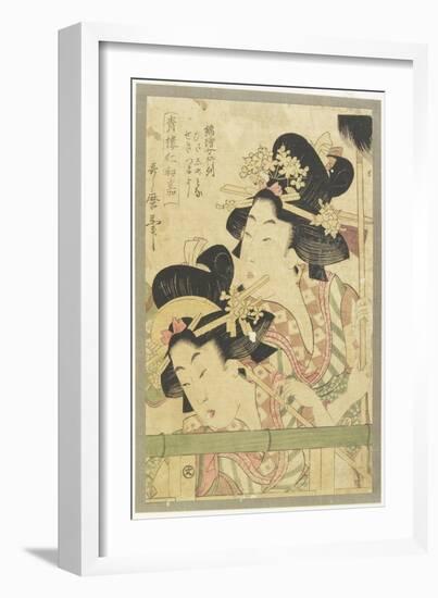 Parade of Courtesans, 1781-1806-Kitagawa Utamaro-Framed Giclee Print