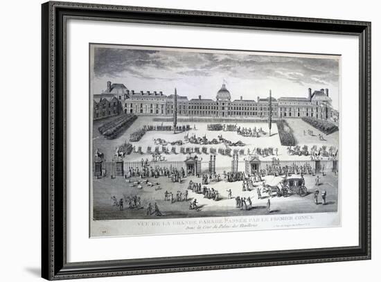 Parade of the Troops During the Grand Parade, Tuileries Palace, 19th Century-null-Framed Giclee Print