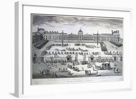 Parade of the Troops During the Grand Parade, Tuileries Palace, 19th Century-null-Framed Giclee Print