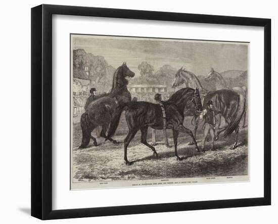 Parade of Thoroughbred Sires after the Yearling Sale at Middle Park, Eltham-Samuel John Carter-Framed Giclee Print