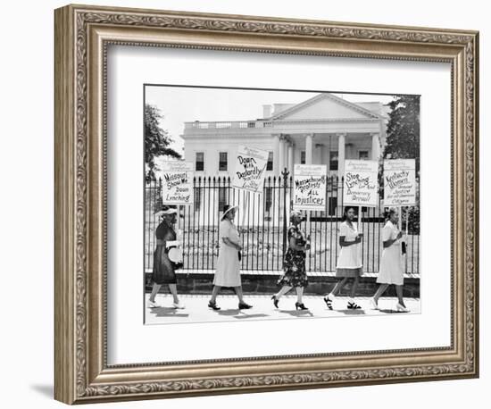 Parade Past the White House--Framed Photographic Print