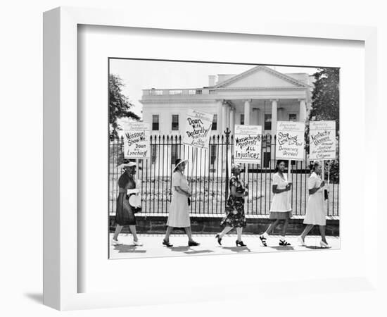 Parade Past the White House--Framed Photographic Print